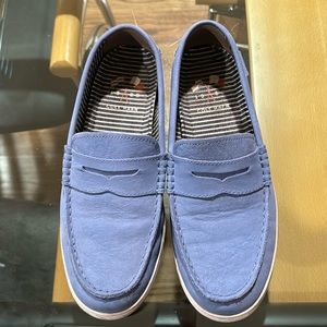 COKE HAAN LIGHT BLUE SLIP ONS